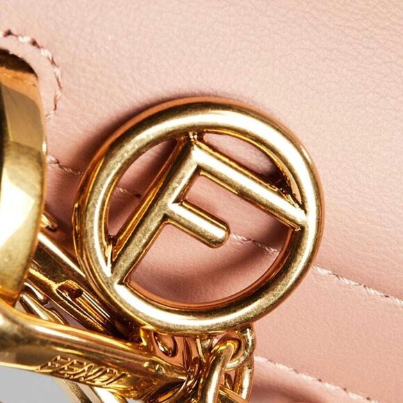 Fendi Pink Smooth Leather Kan U Shoulder Bag 8BT313 - Picture 2 of 12